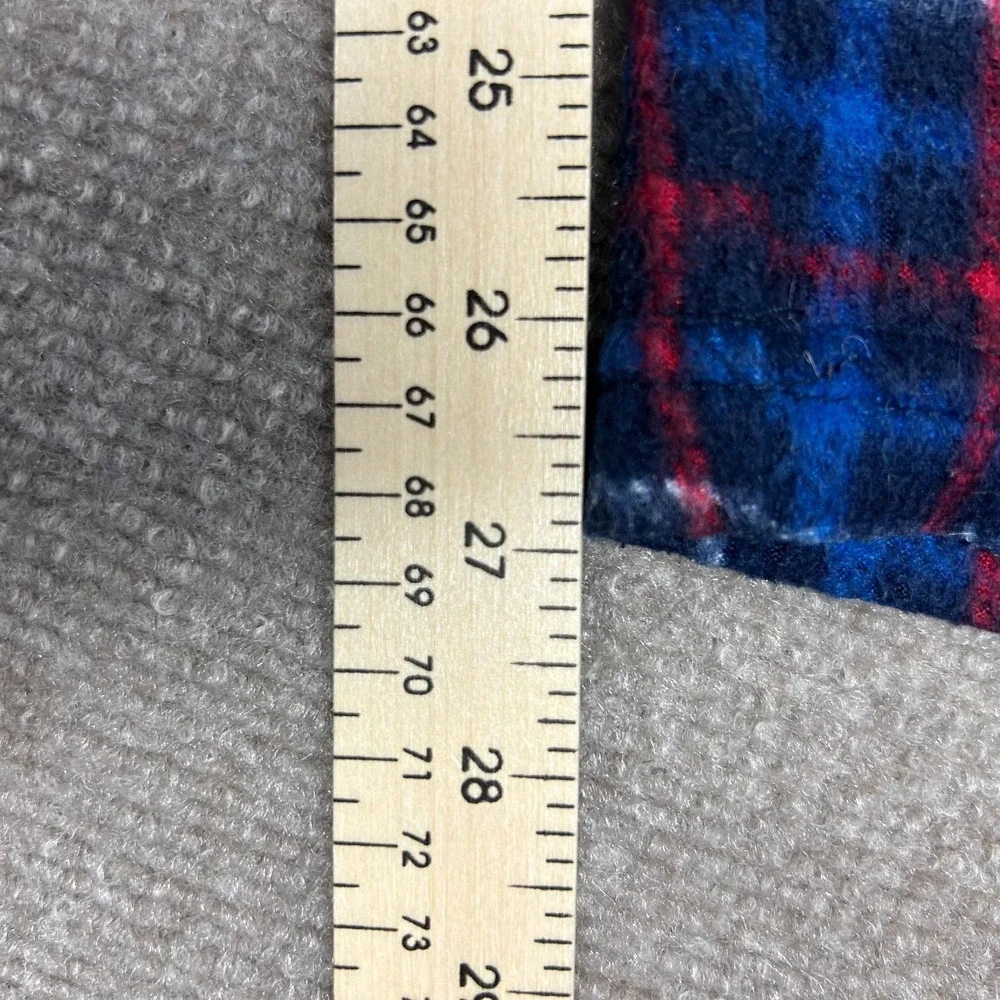 Fruit Of The Loom Pajama Pants Mens XL(40-42) Blue Red Plaid Fleece Sleepwear